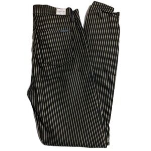 Hudson Barbara High Waist Super Skinny 28 Black/Gold Stripe – NWOT, Small Flaw